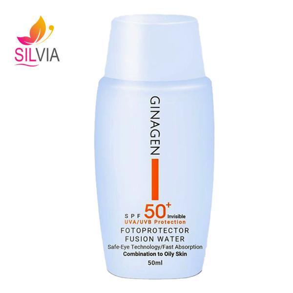 کرم ضد آفتاب بی رنگ پوست چرب Ginagen SPF50