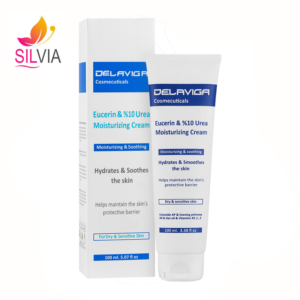 کرم نرم کننده حاوی اوسرین و اوره 10 درصد دلاویگا 100 میل1 کرم نرم کننده حاوی اوسرین و اوره 10 درصد دلاویگا 100 میل